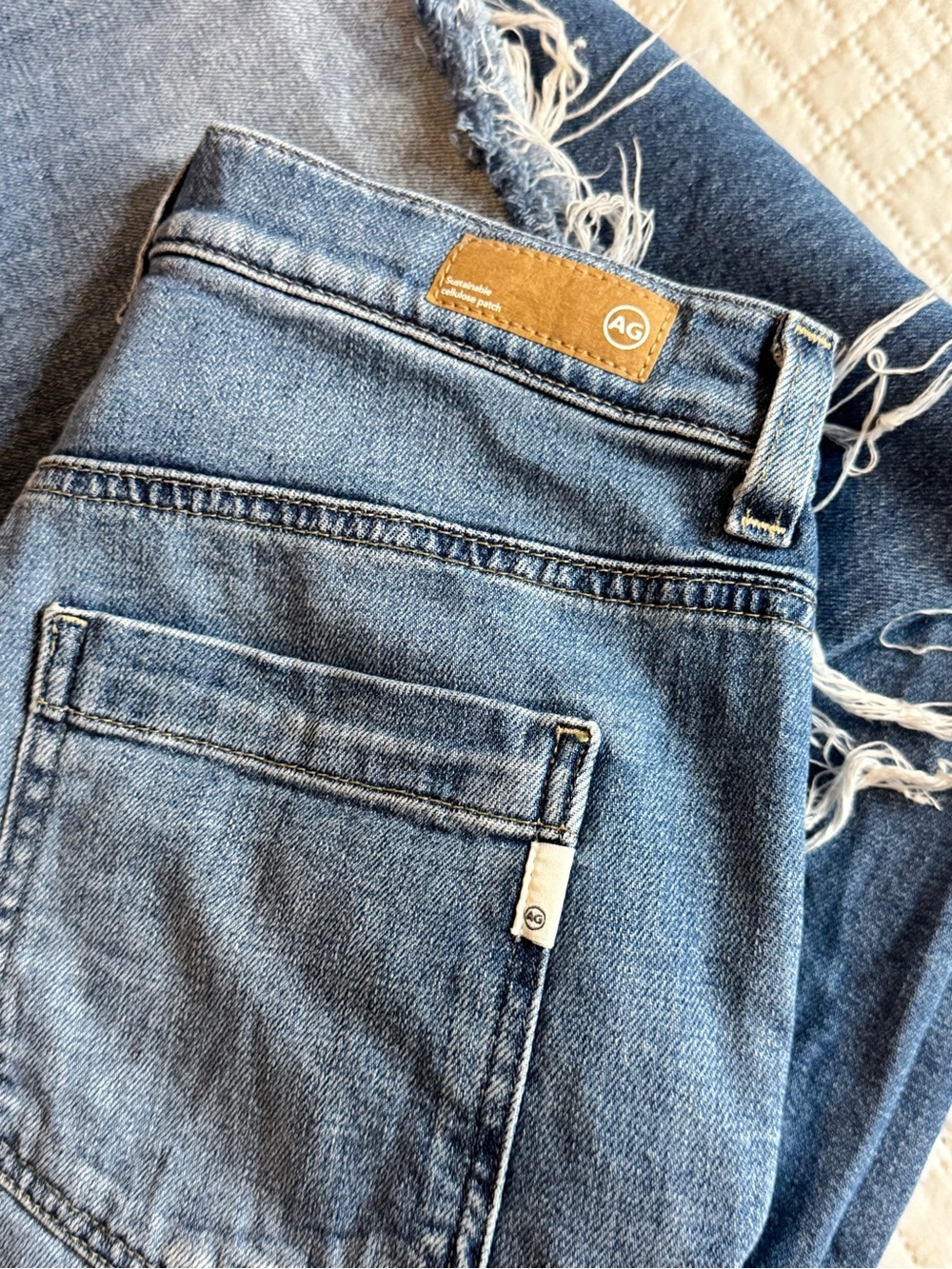 AG Jeans Stella low slung palazzo wide leg in Abyss Size 25 Adriana Goldschmied - Picture 6 of 14